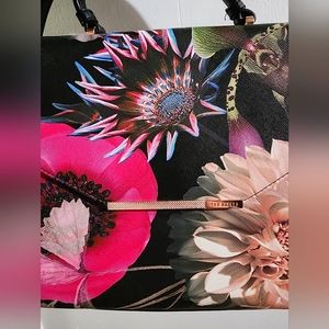 Ted Baker London Neon Poppy Envelope Floral Shoulder Bag